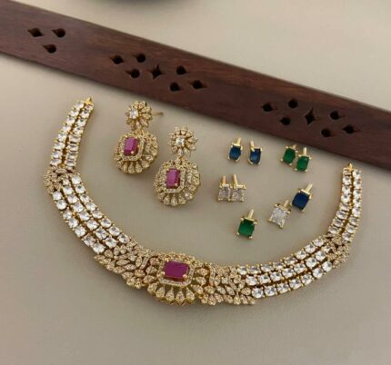Ruby Royale Interchangeable Choker Set.